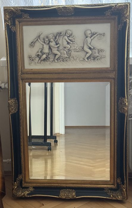 Lustro antyk, alabaster 70x110