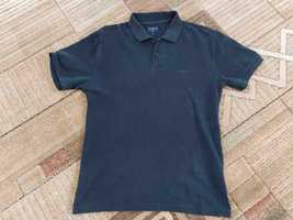 Męska czarna koszulka polo Cottonfield