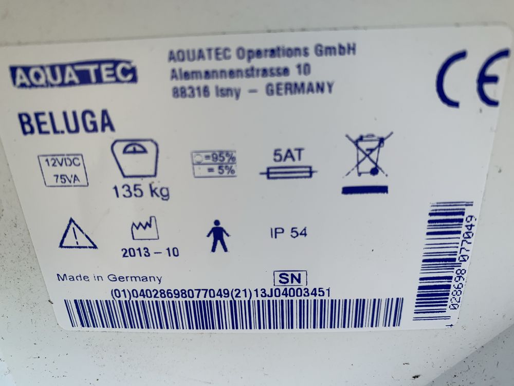 Podnosnik Aquatec Beluga 135kg