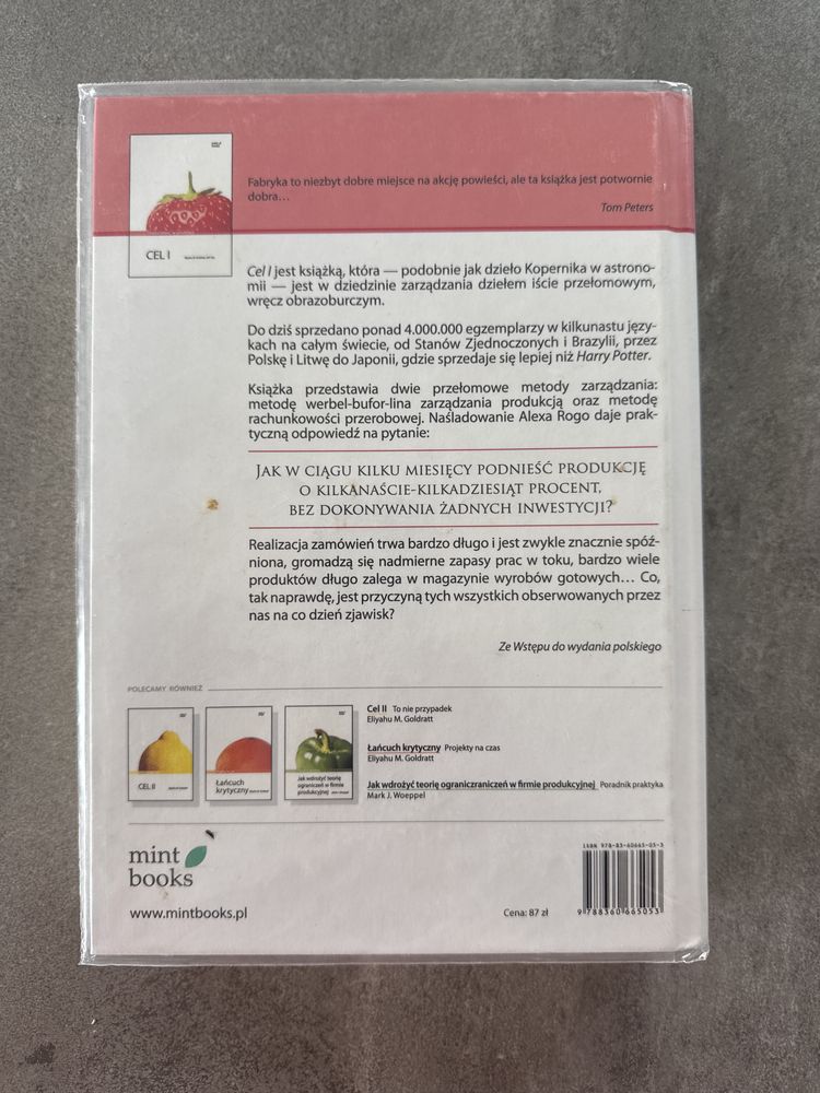 Ksiazka Cel 1 : Doskonałość w produkcji