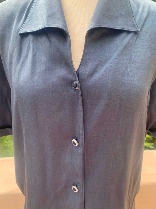 Nowa bluzka w stalowoniebieskim kolorze, rozm L-XL