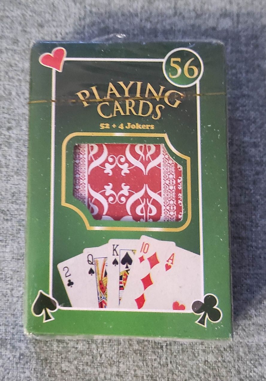 NOWE Karty do gry firmy PLAYING CARDS  52+4 Jokers ( 56 kart)