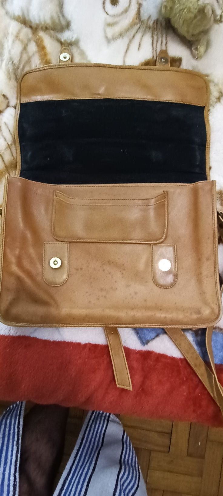Mala em couro vintage