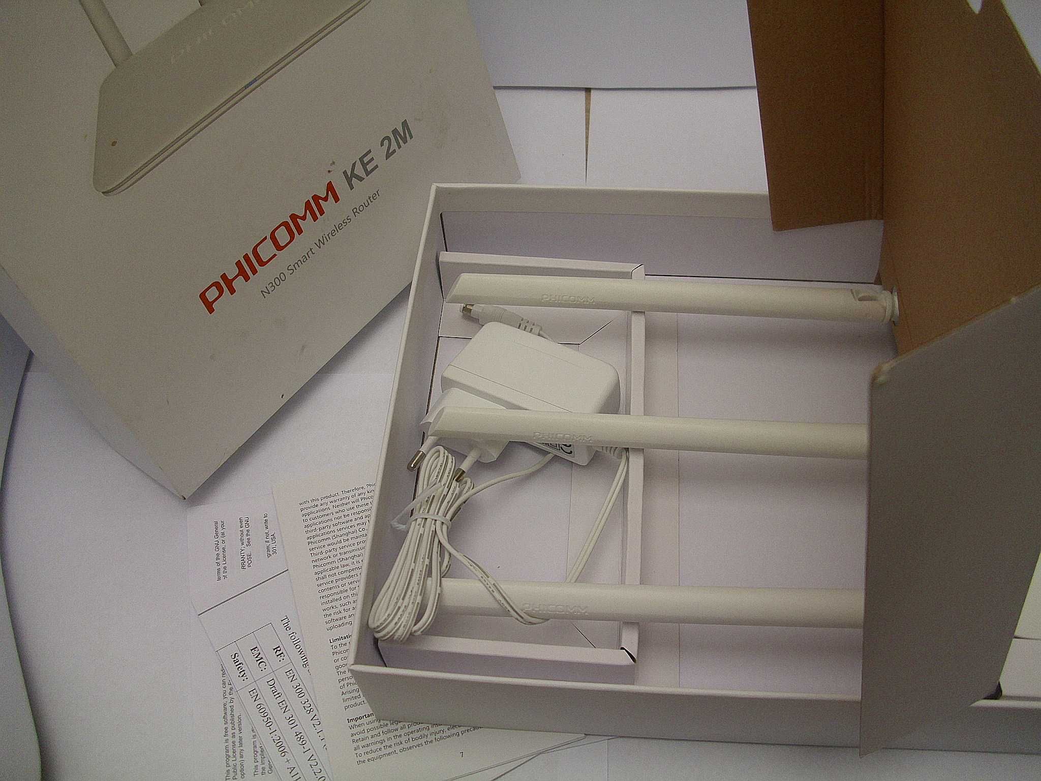 Router PHICOMM KE 2M 802.11b, 802.11g, 802.11n (Wi-Fi 4)
