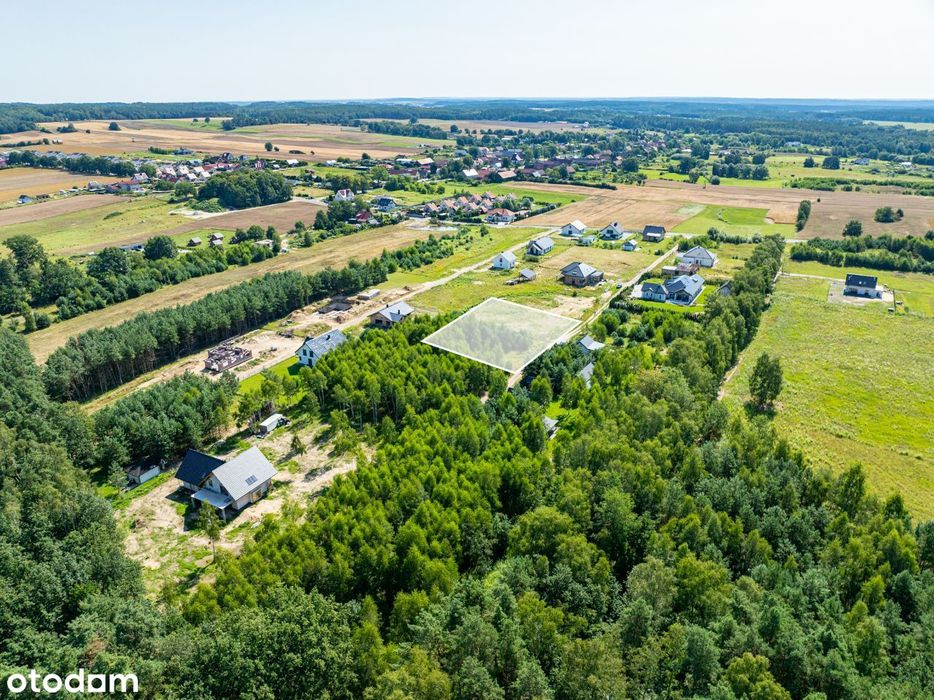 Łagówek działka 30 m od jeziora