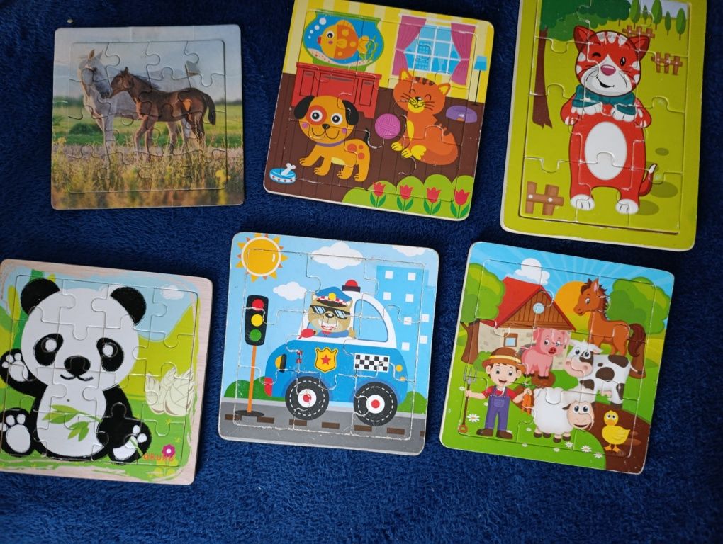 Zestaw puzzli w ramce
