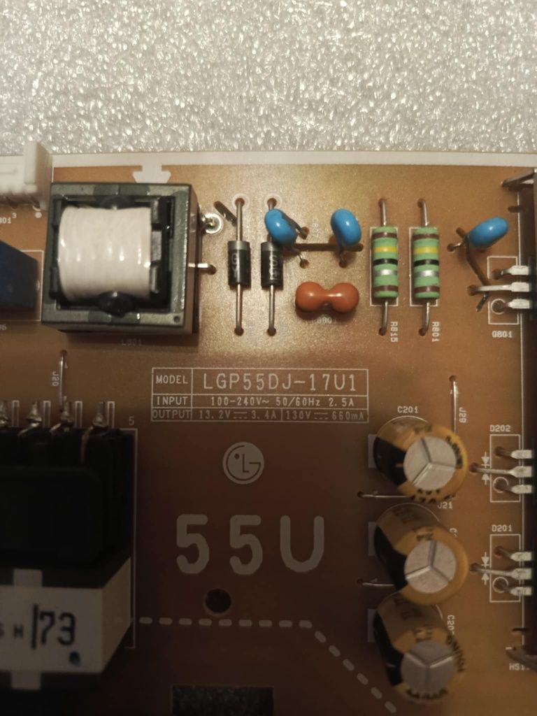 Plyta zasilajaca LG 55uj635v