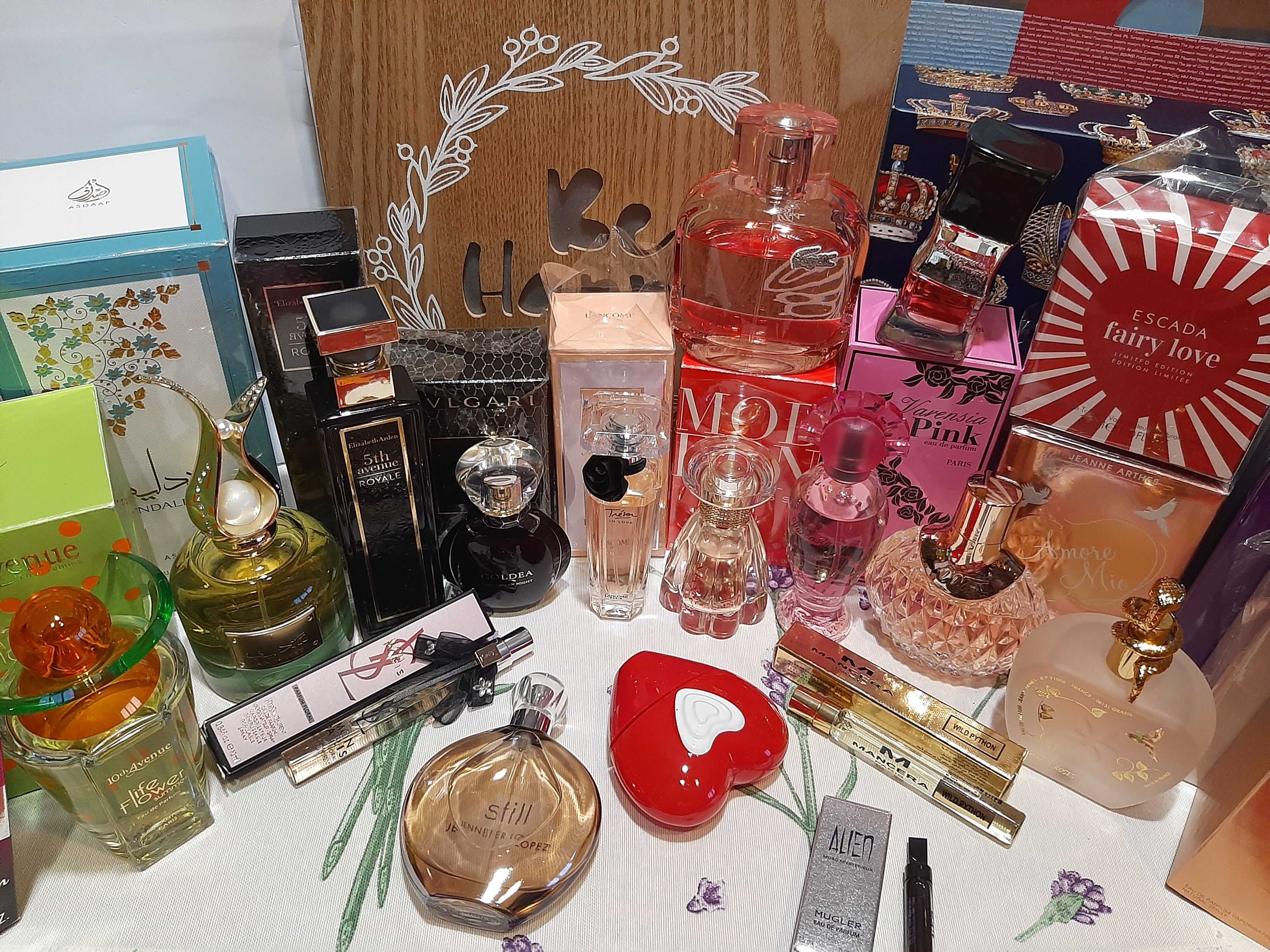 Парфуми Bvlgari Lanvin Lacoste ASDAAF Elizabeth Arden ESCADA Lancome