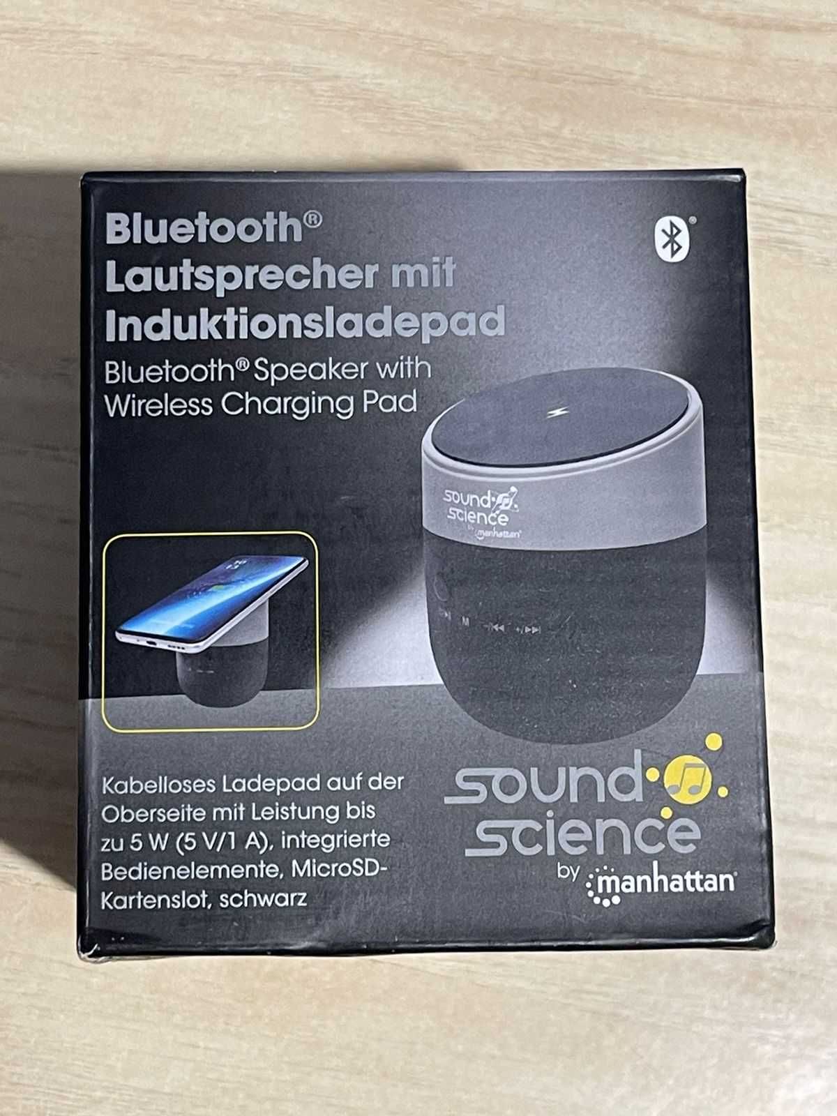 Sound Science Bluetooth Speaker with Induction Charging Pad Black