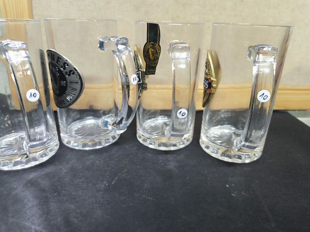 4 canecas Guinness em vidro