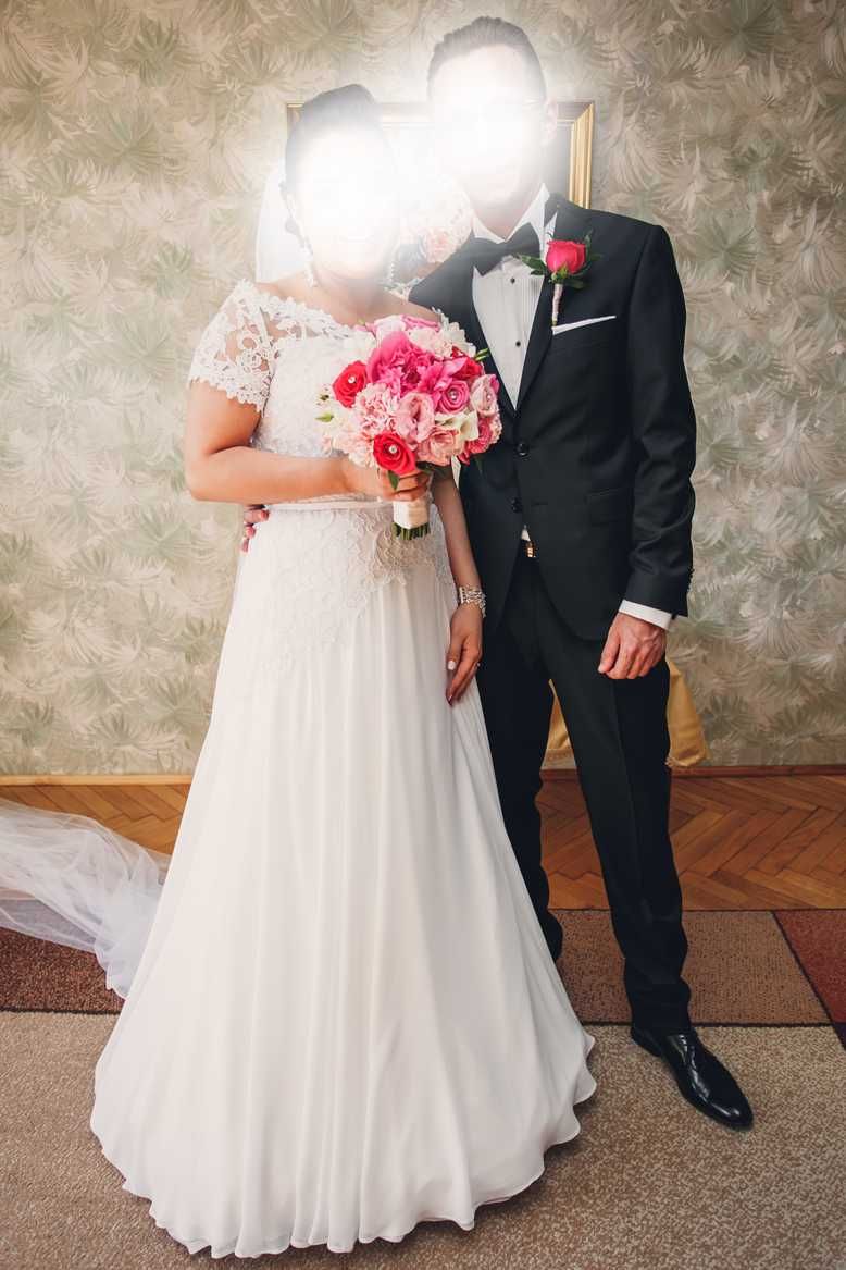 Suknia ślubna Amy Love Bridal, rozmiar 40, kolor biały