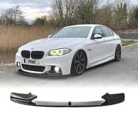 SPOILER LIP FRONTAL PARA BMW F10 F11 10- LOOK M-PERFORMANCE PRETO BRILHANTE