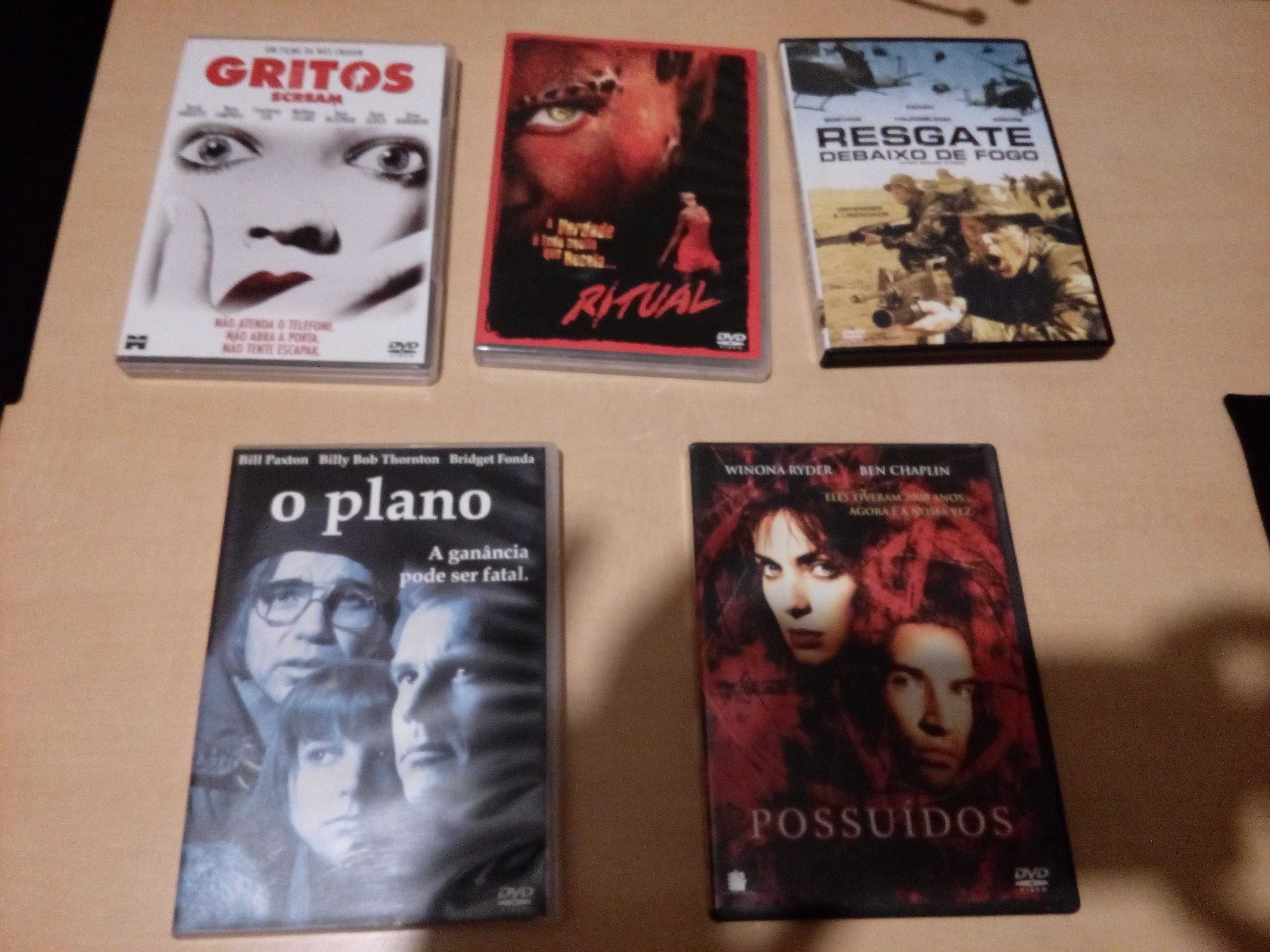 DVD de filmes e documentarios.