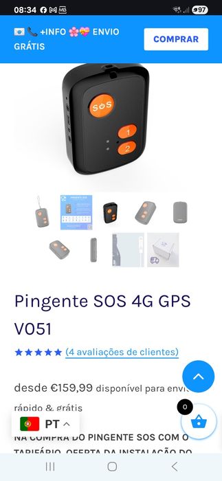 Pinguente SOS IDOSO GpS