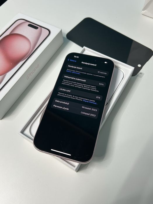 IPhone 15 128 GB • Szkło Przyciemniane