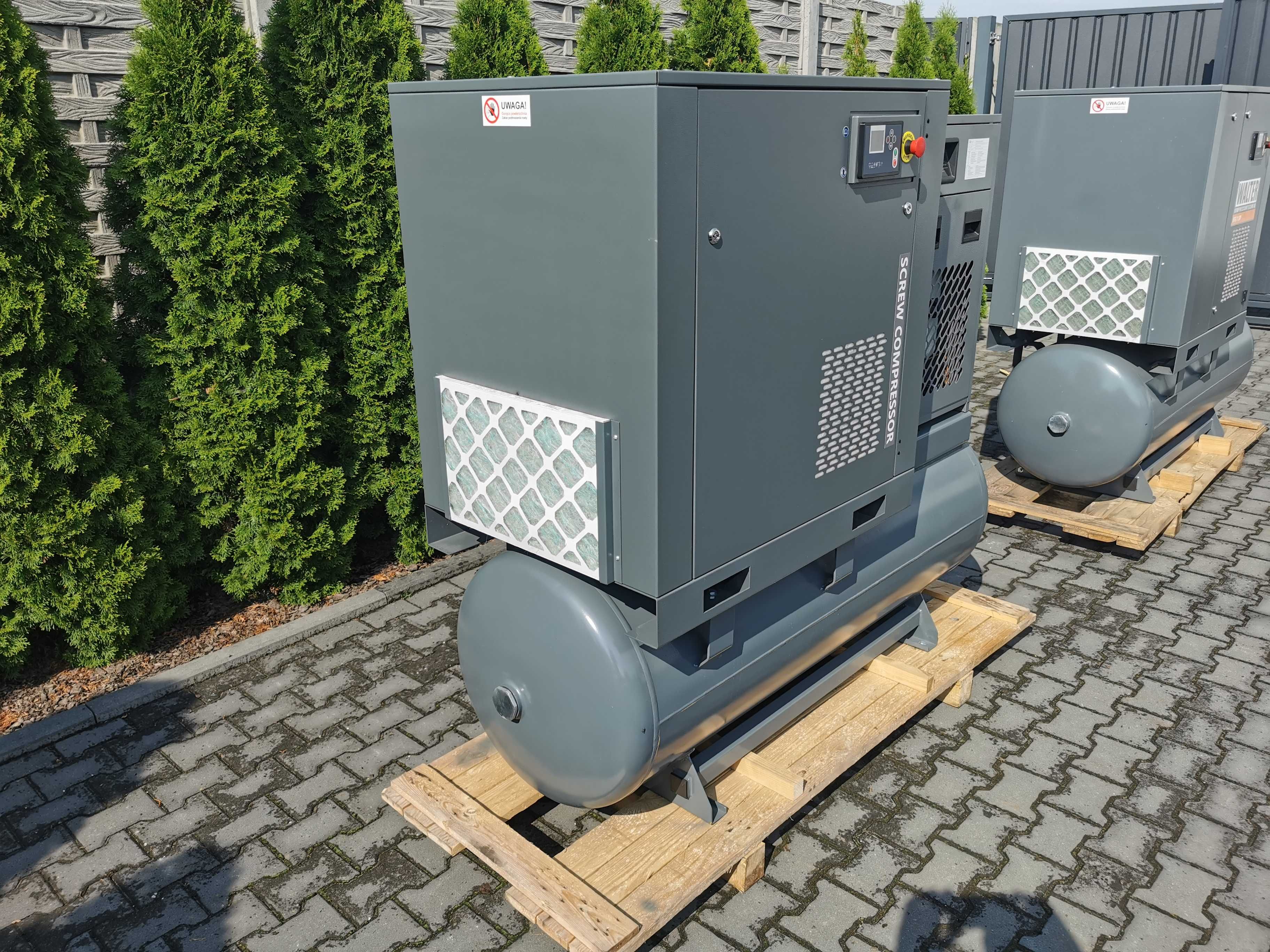 2022r  416h!! 13 BAR! 11kw Sprężarka śrubowa WALTER kompresor OSUSZACZ
