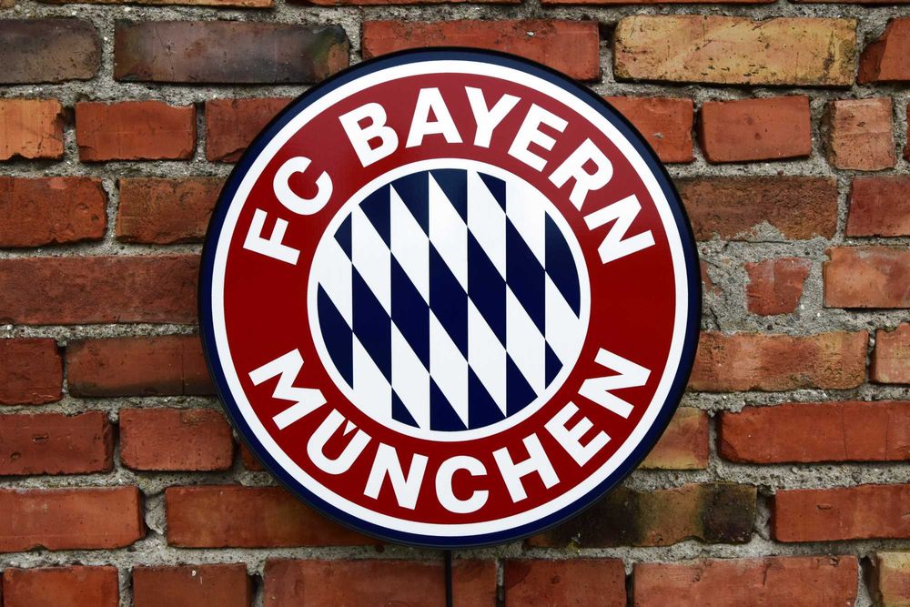 LED Neon BAYERN MUNCHEN, Podświetlane Logo Bayern Monachium, Prezent