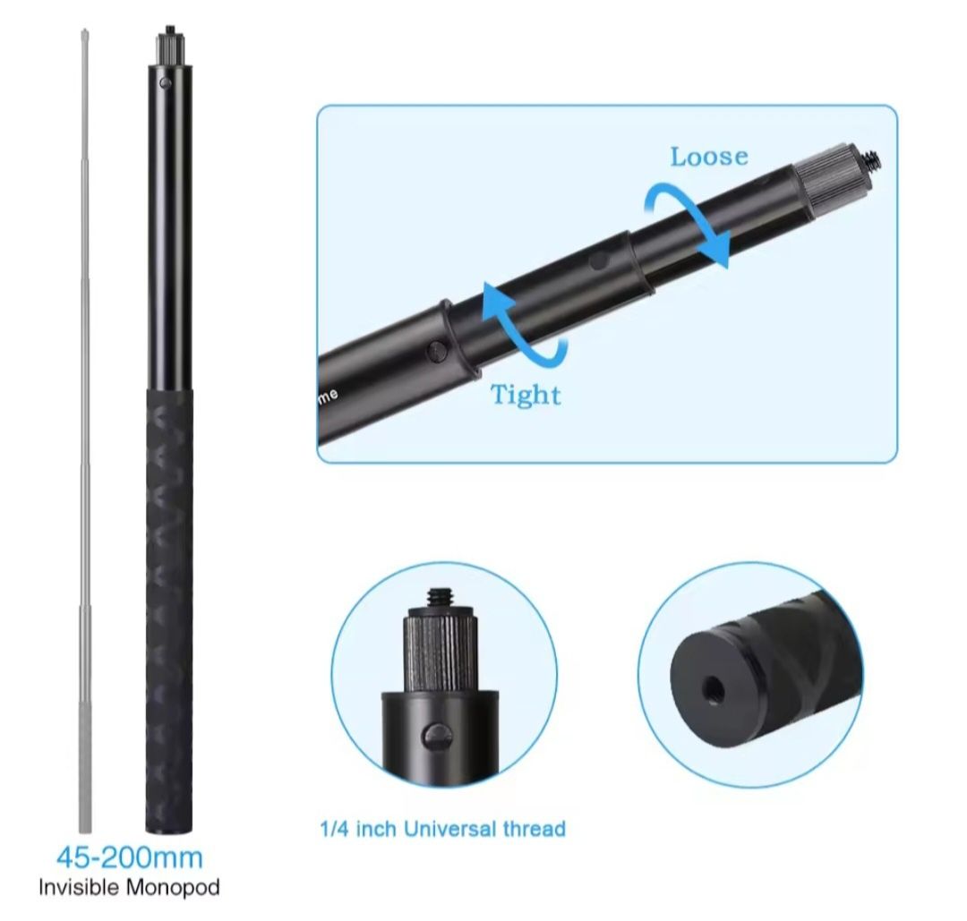 Selfiestick do Insta 360x4 Insta 360x3 mount około 2 metry długości

O