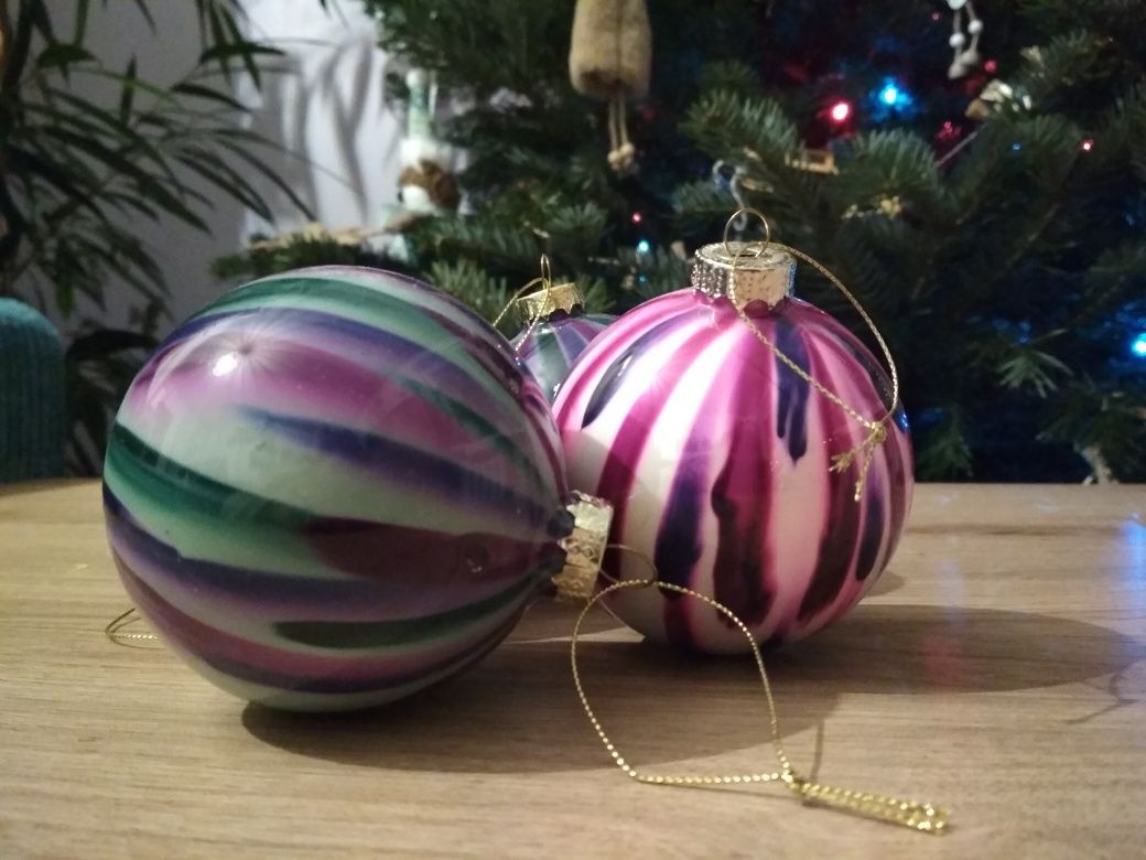 DUŻY zestaw! Bombki i słomkowe ozdoby na choinkę GWIAZDKOWA PROMOCJA