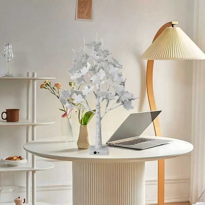 Drzewko LED Brzoza 60 cm Świecąca Ozdoba Świąteczna do Domu NA PREZENT