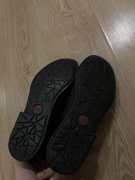 Туфли дерби кожаные коричневого цвета