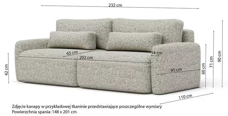 Sofa rozkładana do salonu – styl i wygoda w jednym! dostawa 0 zł