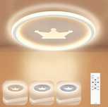 Plafon okrągły LED z pilotem, lampa sufitowa, 4,5 cm, 3000K-6000K