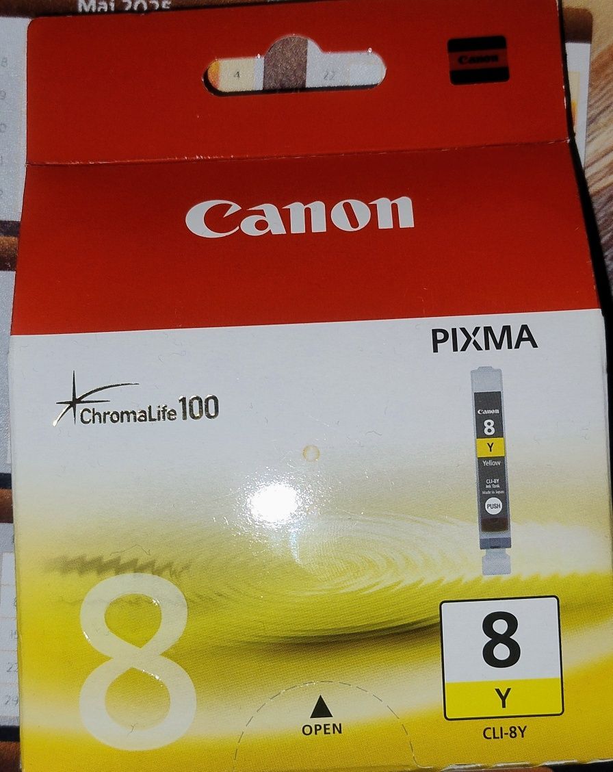 3x Tusz ORYGINAŁ Canon CLI-8M Magneta, Black i Yellow