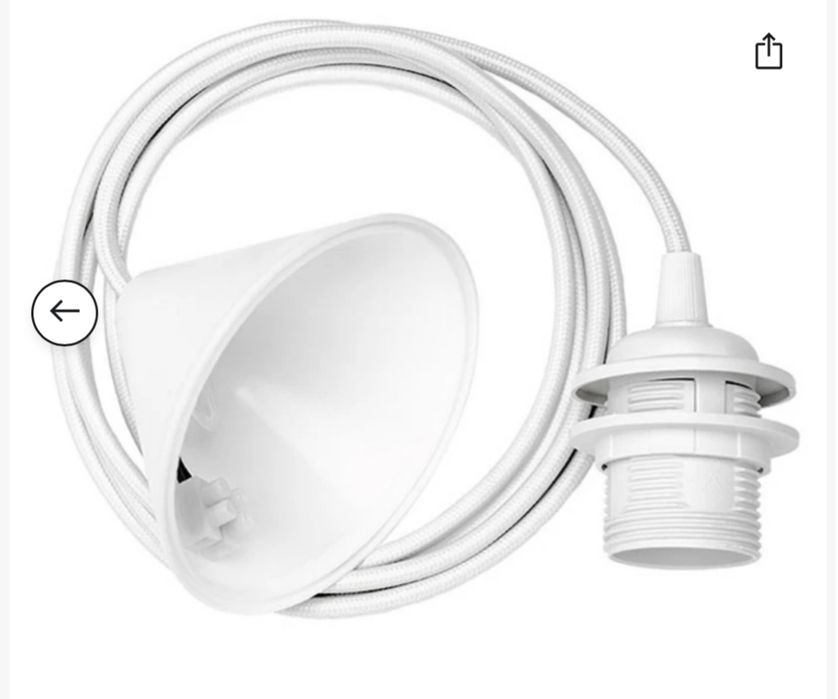 2szt. Umage Conia medium , szyszka- efektowna lampa wisząca, biała