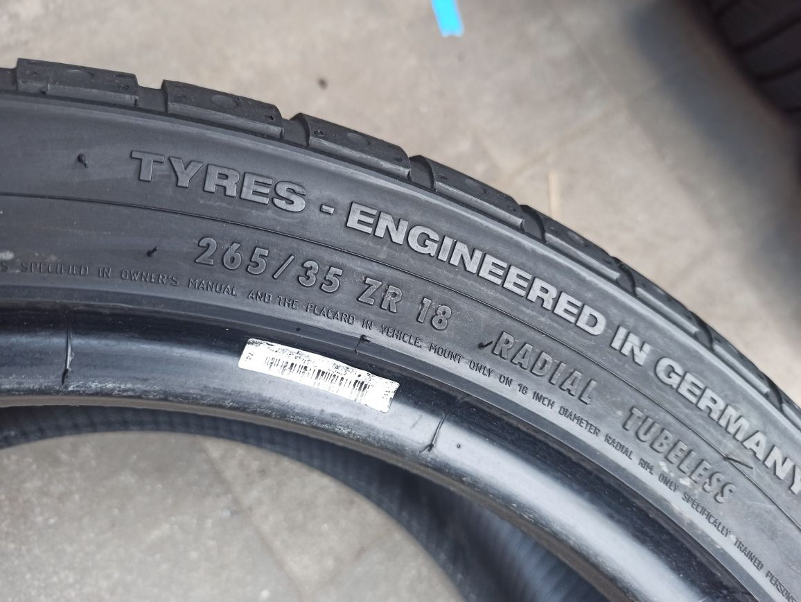 Летняя резина ПАРА 265/35 R18 Continental Sport Contact 2