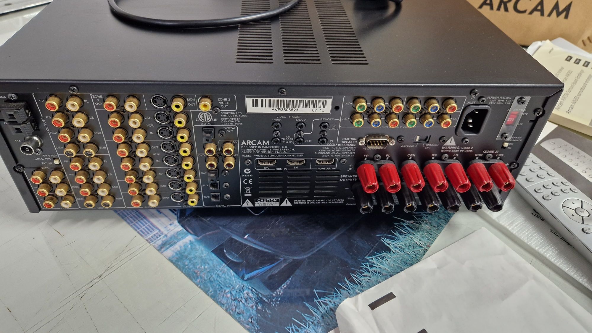 Amplituner Arcam avr 350 stara szkoła