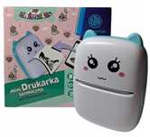 MINI Drukarka Astra TERMICZNA Animals ASTRAFUN Biało - Niebieska