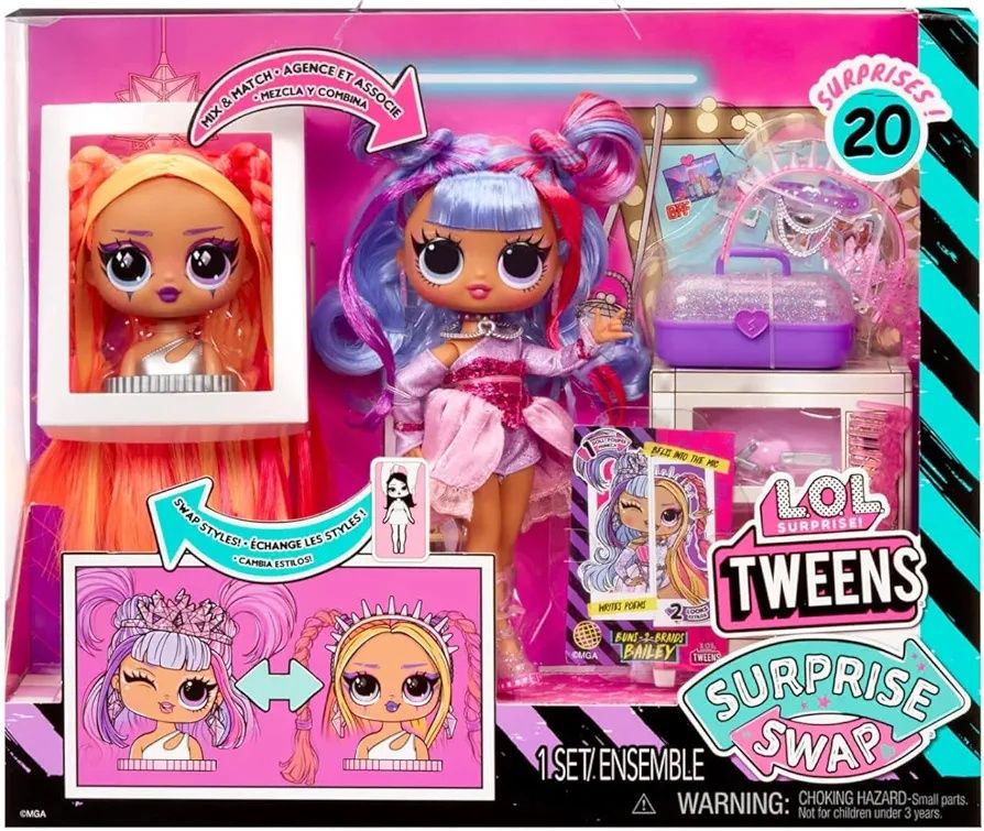 L.O.L. Surprise Tweens Surprise Swap Fashion Doll Buns-2-Braids Baile