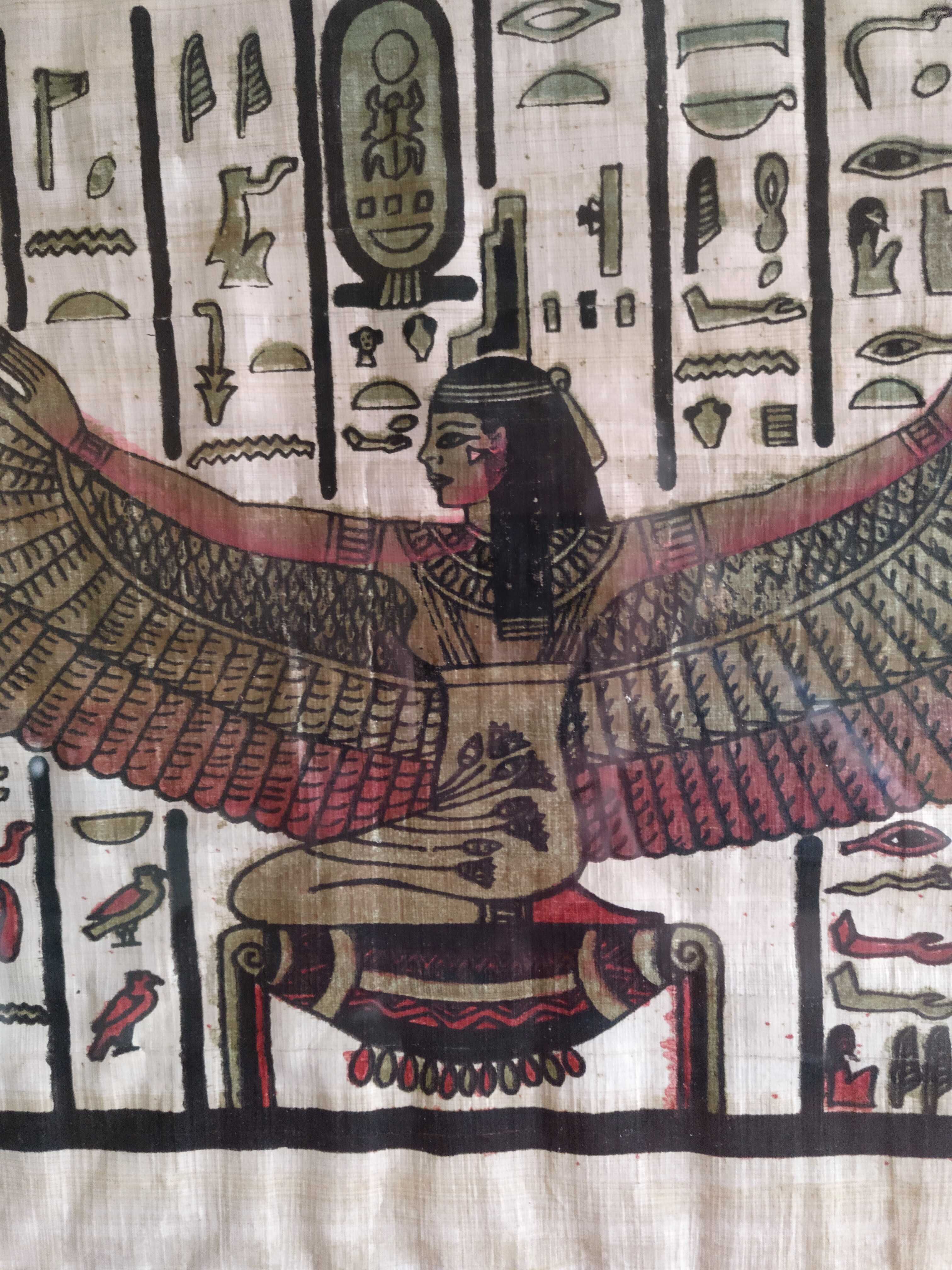 Obraz w ramie za szkłem papirus 44,5 x 34,5