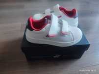 Dziecięce buty trampki polo Ralph Lauren białe 28 wkładka 18 cm