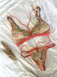 Intimissimi nowy cielisty ecru komplet bielizny stringi biustonosz 75C