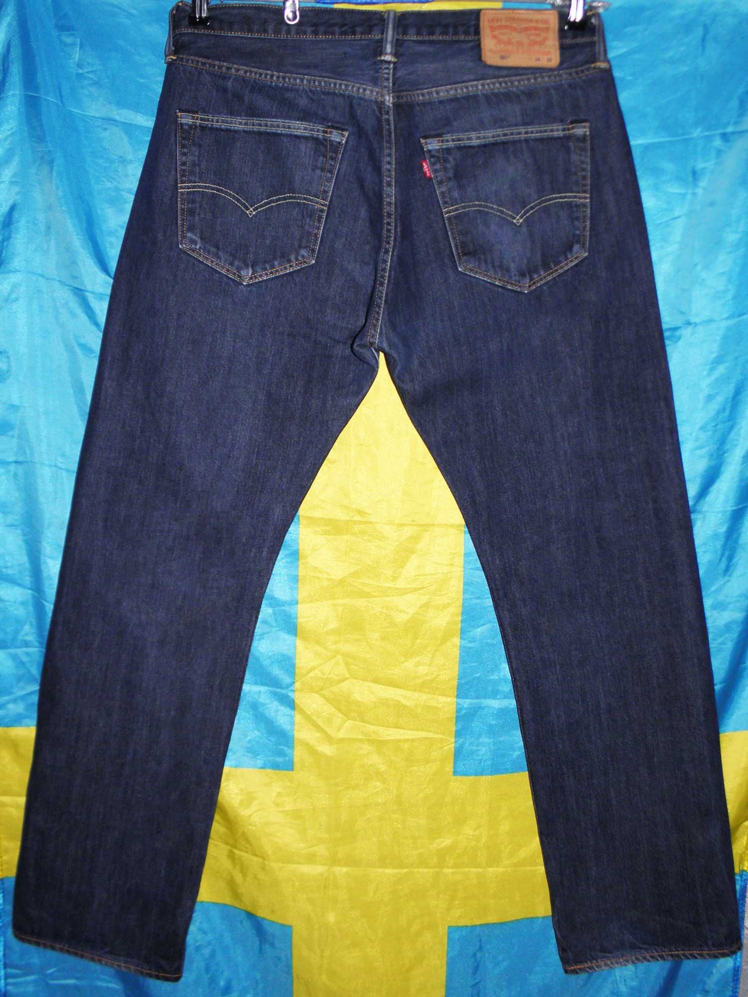 джинсы levis 501 w34 l30 оригинал синие levi's