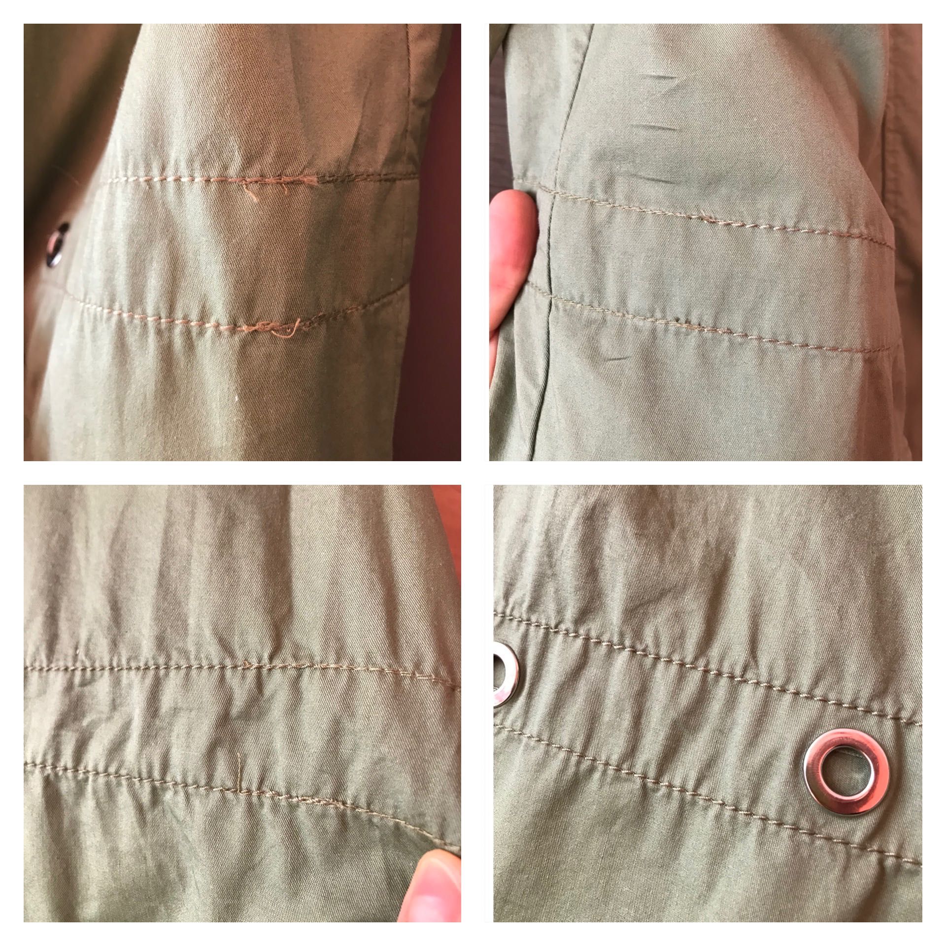 Reserved cienka kurtka khaki r. 34