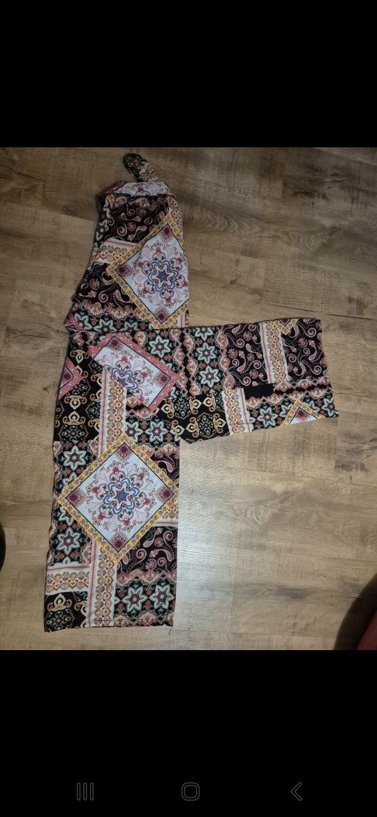 Spodnie szerokie kolorowe