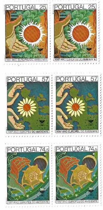 Selos Ano Europeu do Ambiente 1987 - Série Completa de Pares