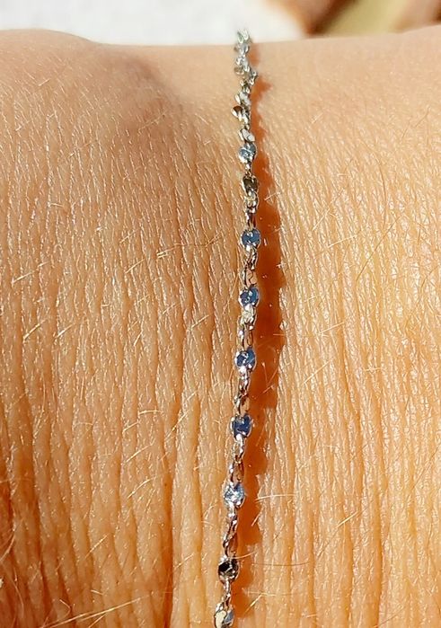 Conjunto de colar e pulseira de aço inoxidável prateado