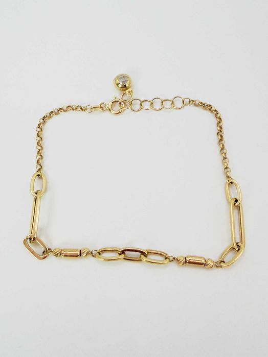 Nowa złota bransoletka PR.585 14K 20cm