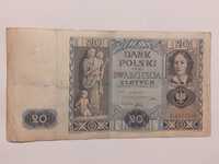 Banknot 20 zł z 1936r.