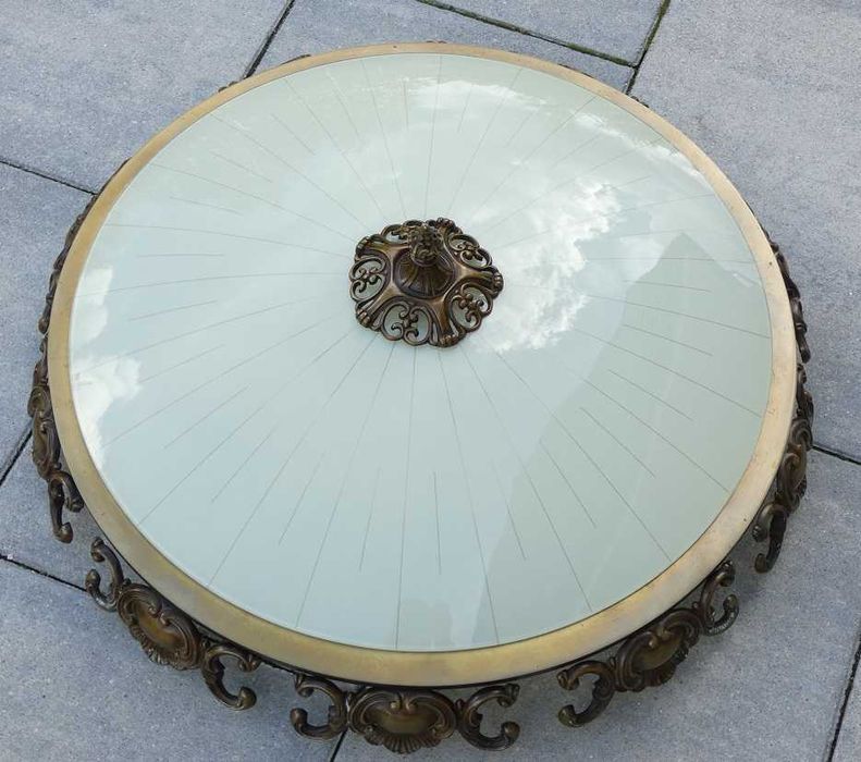 Duży PLAFON Lampa sufitowa żyrandol plafoniera mosiądz 58 cm