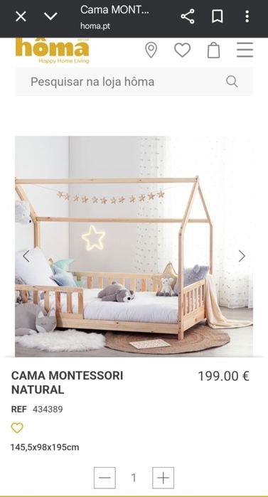 Cama Infantil em Madeira – Estilo Casinha
