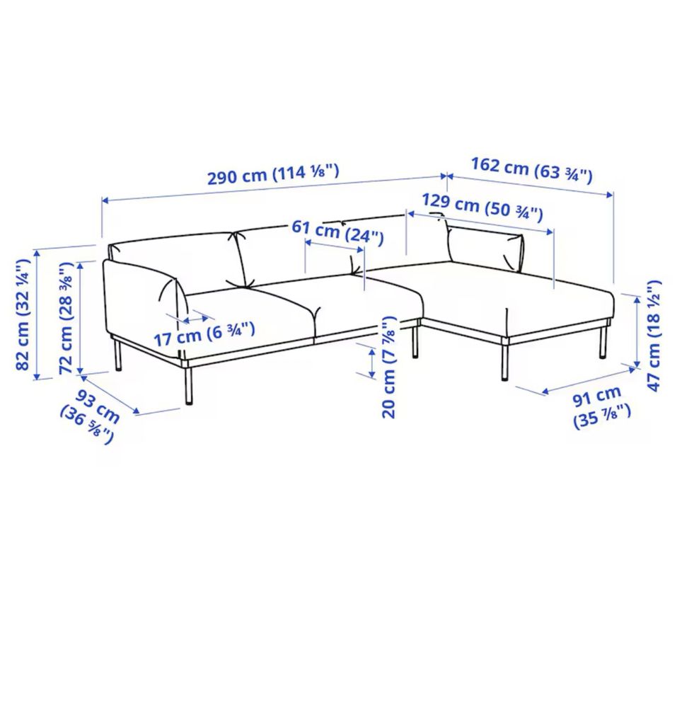 Sofa 3 lugares ikea