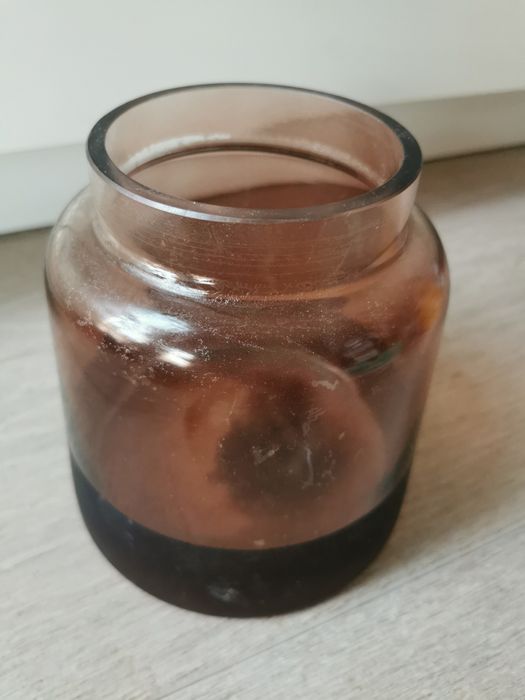 Wazon na kwiaty brązowe szkło Homla