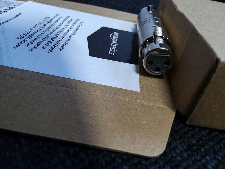 Adapter XLR żeński female nagłośnienie audio przejściówka