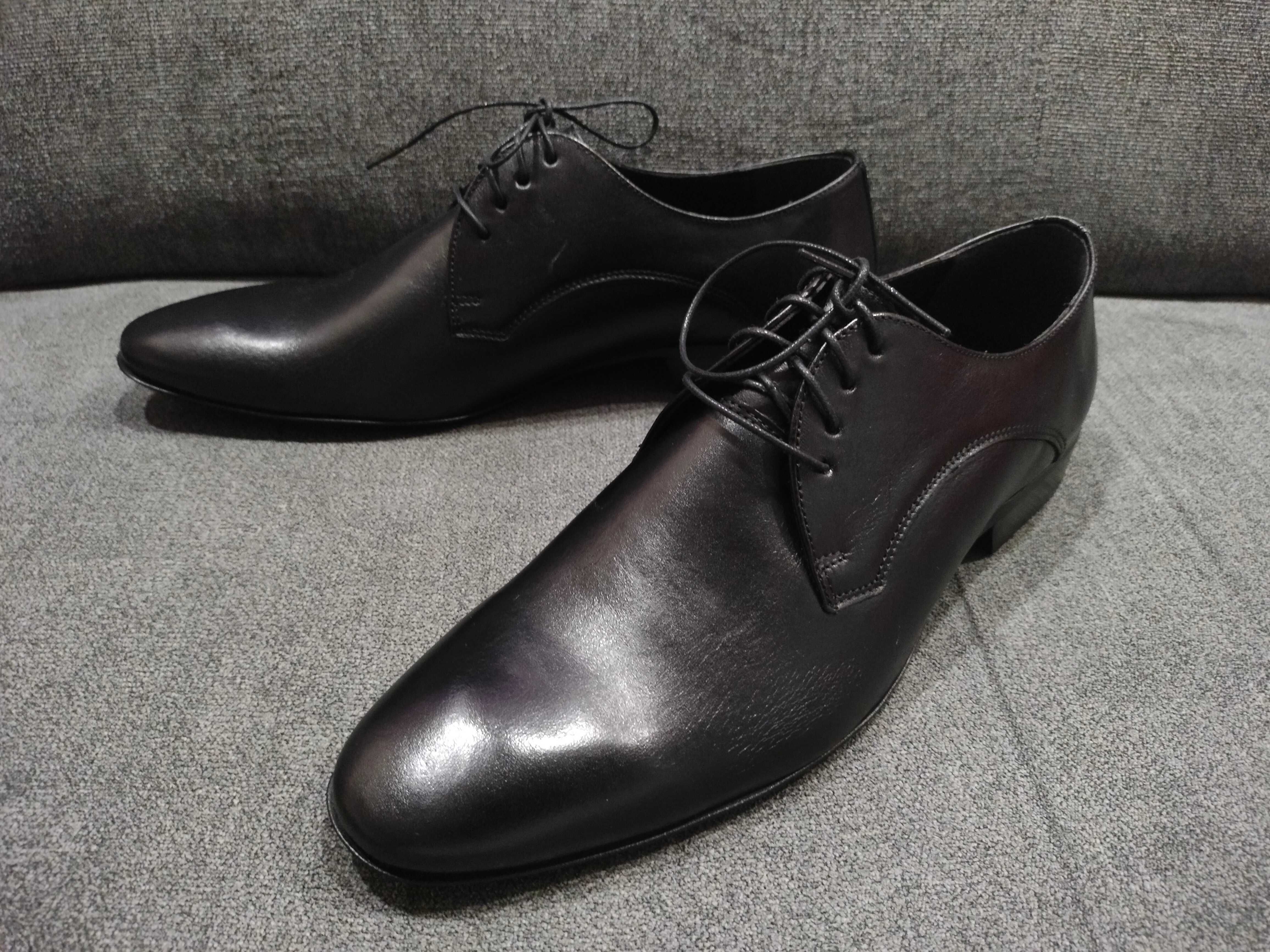 Eleganckie NOWE półbuty męskie Glanzbut r. 42