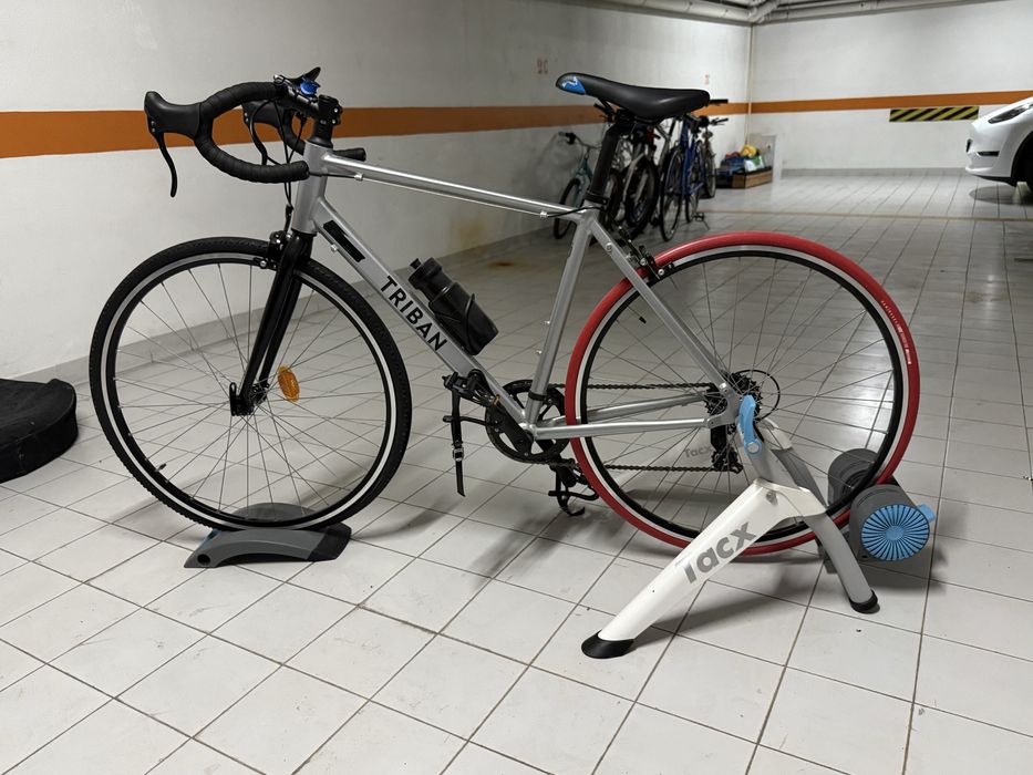 Vendo Bicicleta Estrada + Rolo Treino TACX